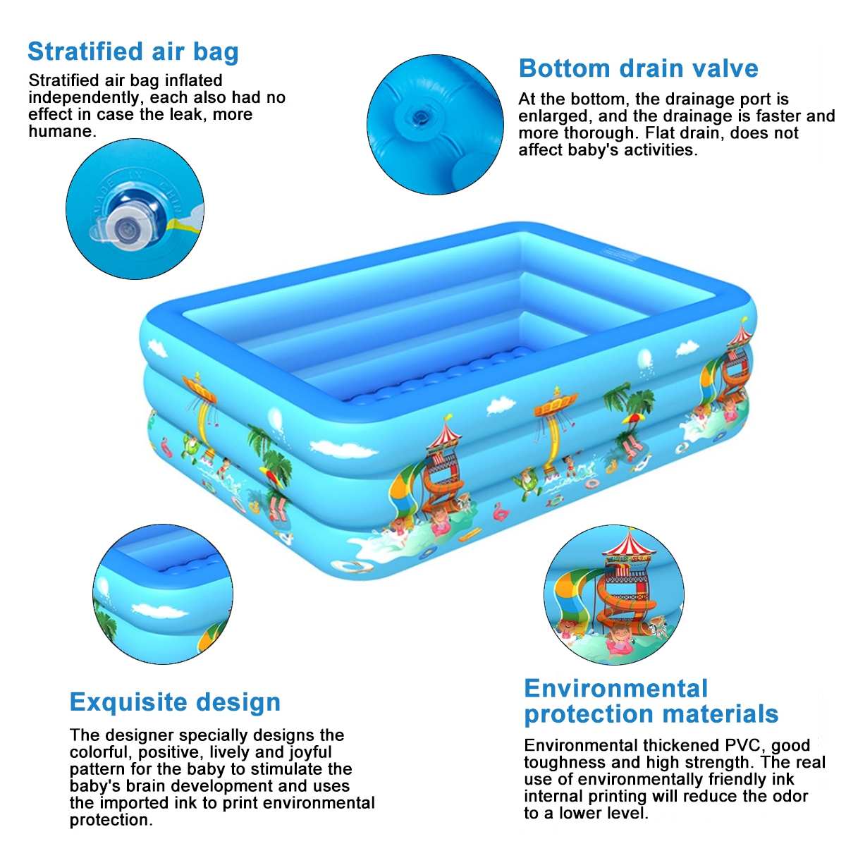 150cm Inflatable Swimming Pool For Kids