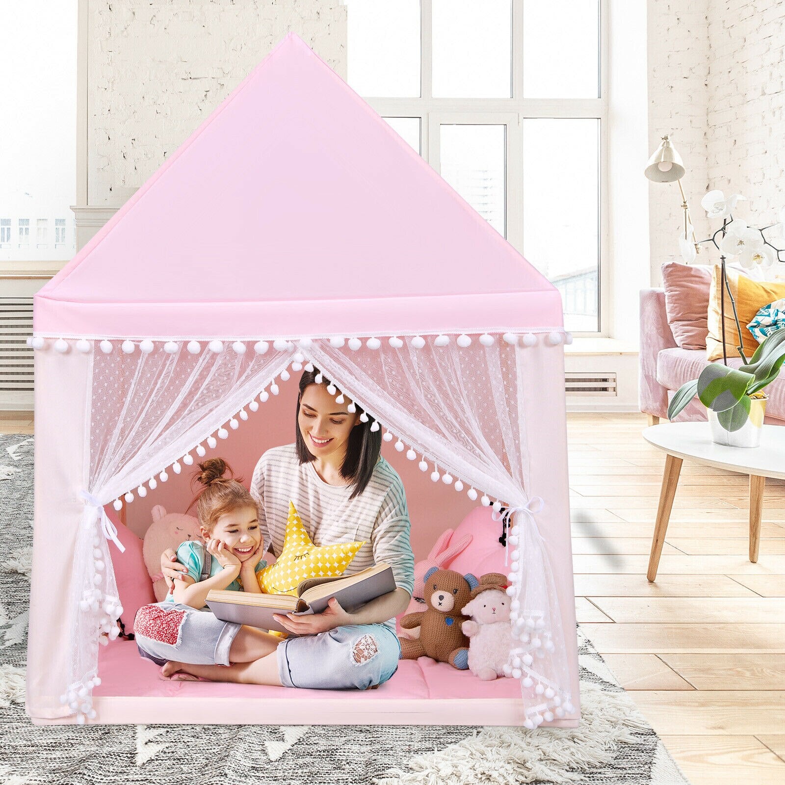 Large Kids Playhouse Tent with Mat