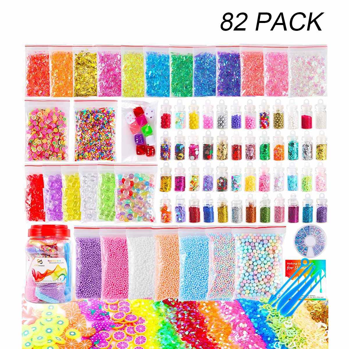 82-Pack Slime Making Material Set