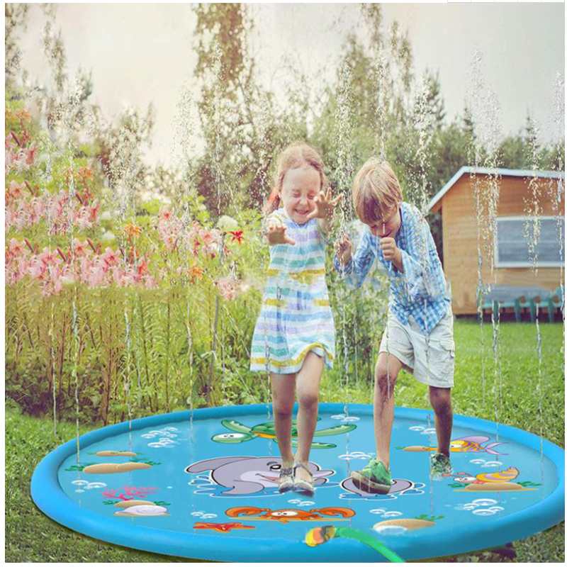 100/170cm Inflatable Outdoor Splash Play Mat for Kids