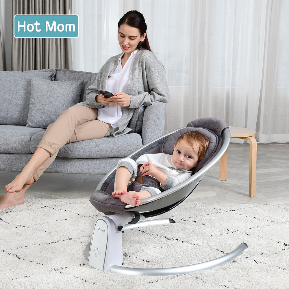 Electric Baby Bouncer with Bluetooth and Five Gear Swing