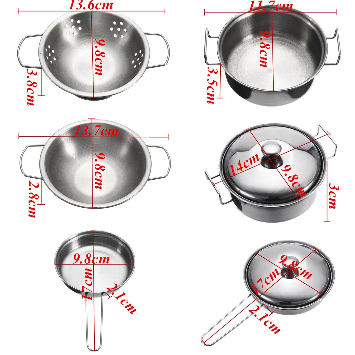 10-Piece Kids Kitchen Cookware Kit