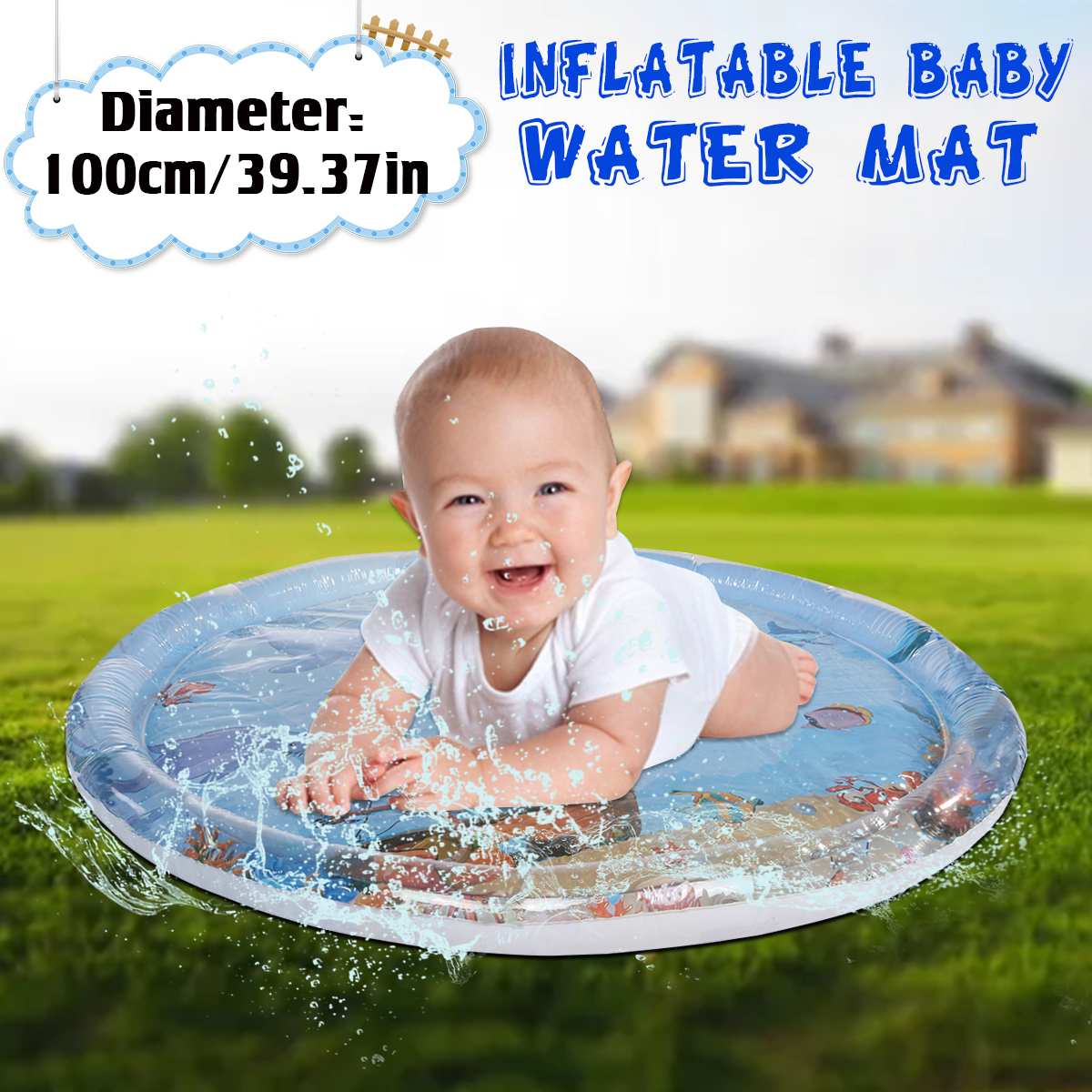 100cm Inflatable Baby Water Play Mat