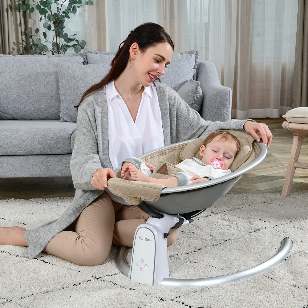 Electric Baby Bouncer with Bluetooth and Five Gear Swing