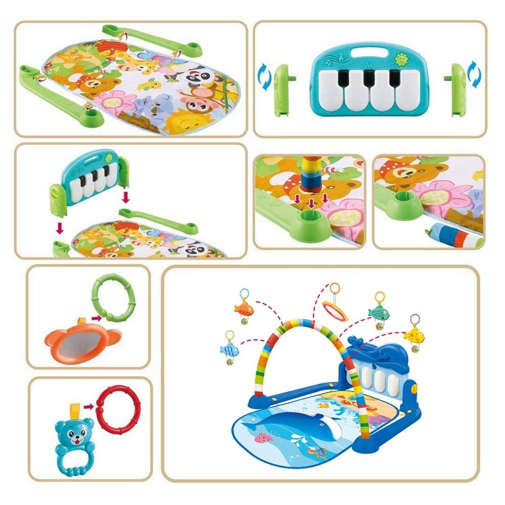 Baby Activity Play Gym with Piano Keyboard