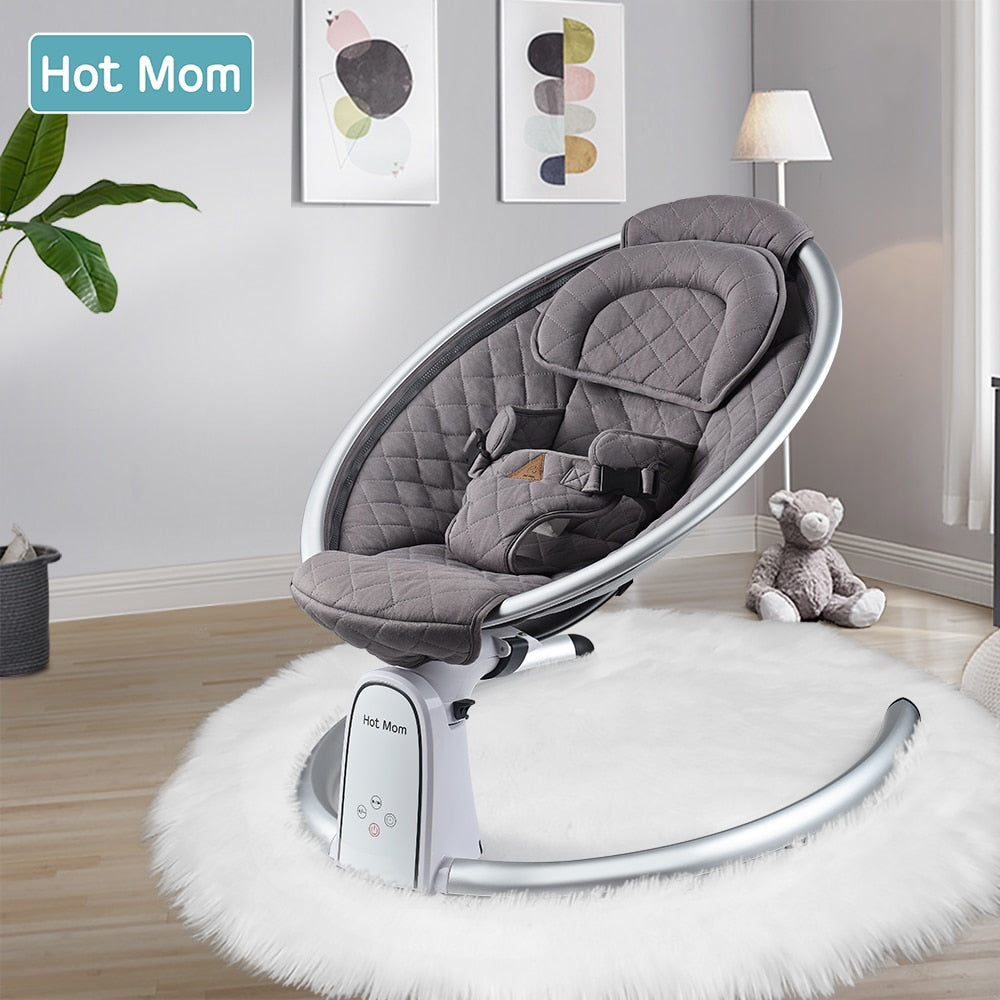 Electric Baby Bouncer with Bluetooth and Five Gear Swing