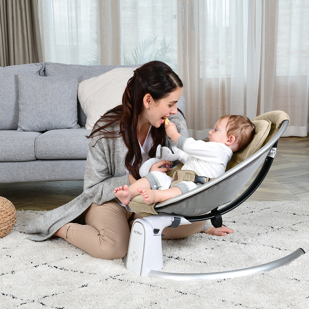 Electric Baby Bouncer with Bluetooth and Five Gear Swing