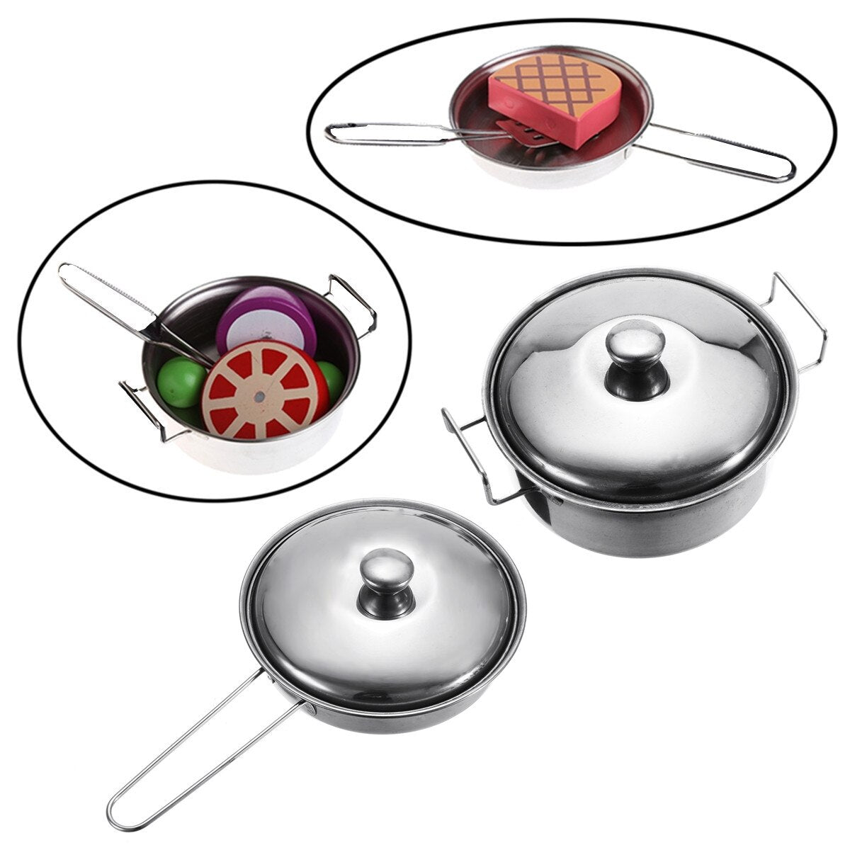 10-Piece Kids Kitchen Cookware Kit