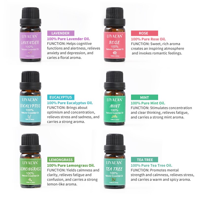 6-Piece Pure Essential Oil Gift Set