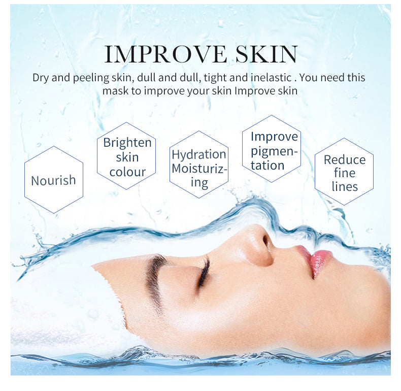 7-Piece Moisturizing Plant Extract Face Sheet Mask Set