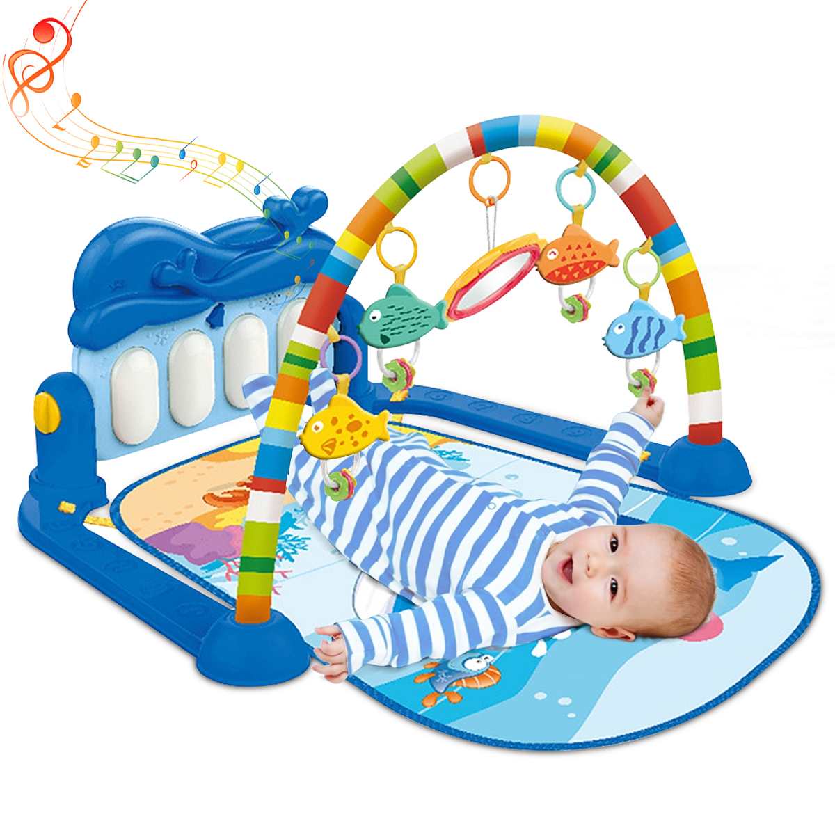 Baby Activity Play Gym with Piano Keyboard