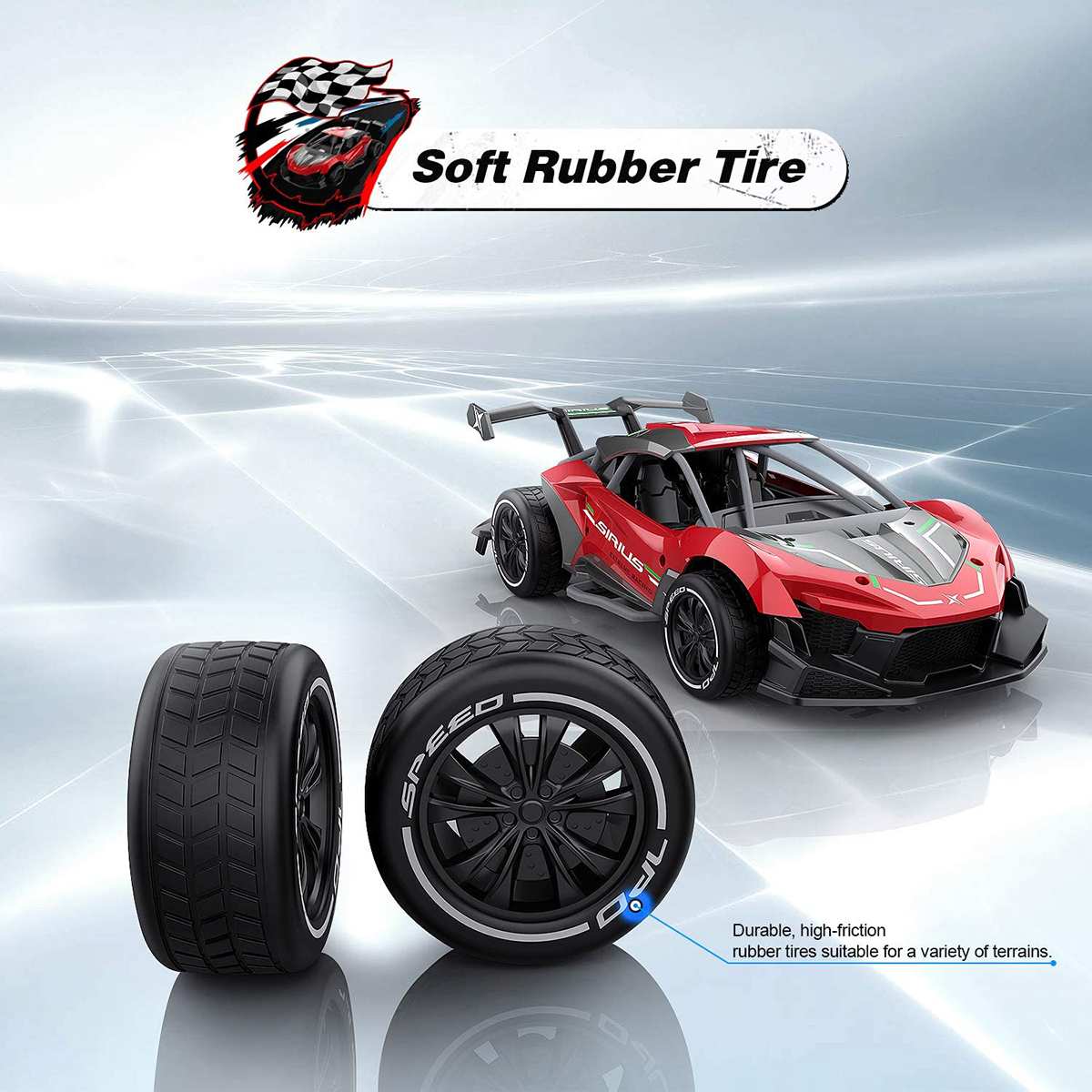 High-Speed RC Metal Racing Car