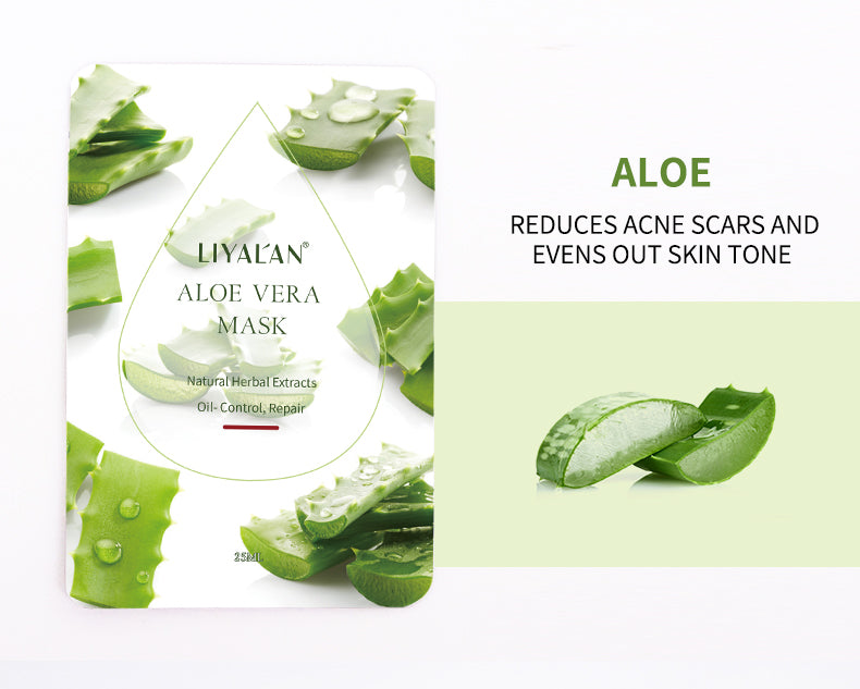 7-Piece Moisturizing Plant Extract Face Sheet Mask Set