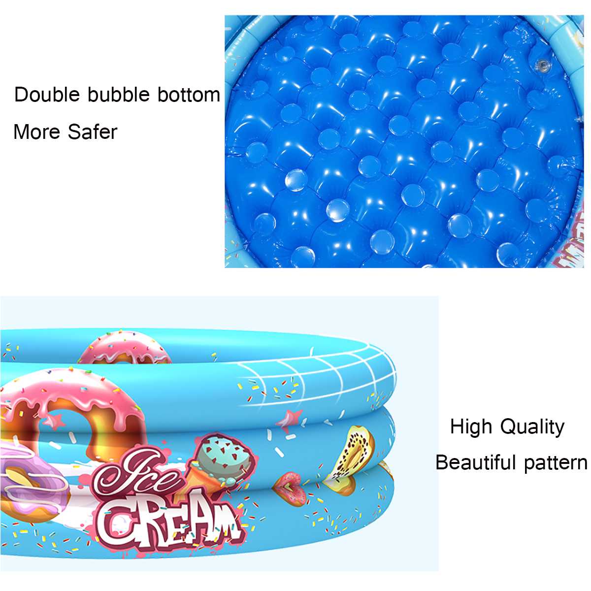 90/110cm Kids Inflatable Swimming Pool