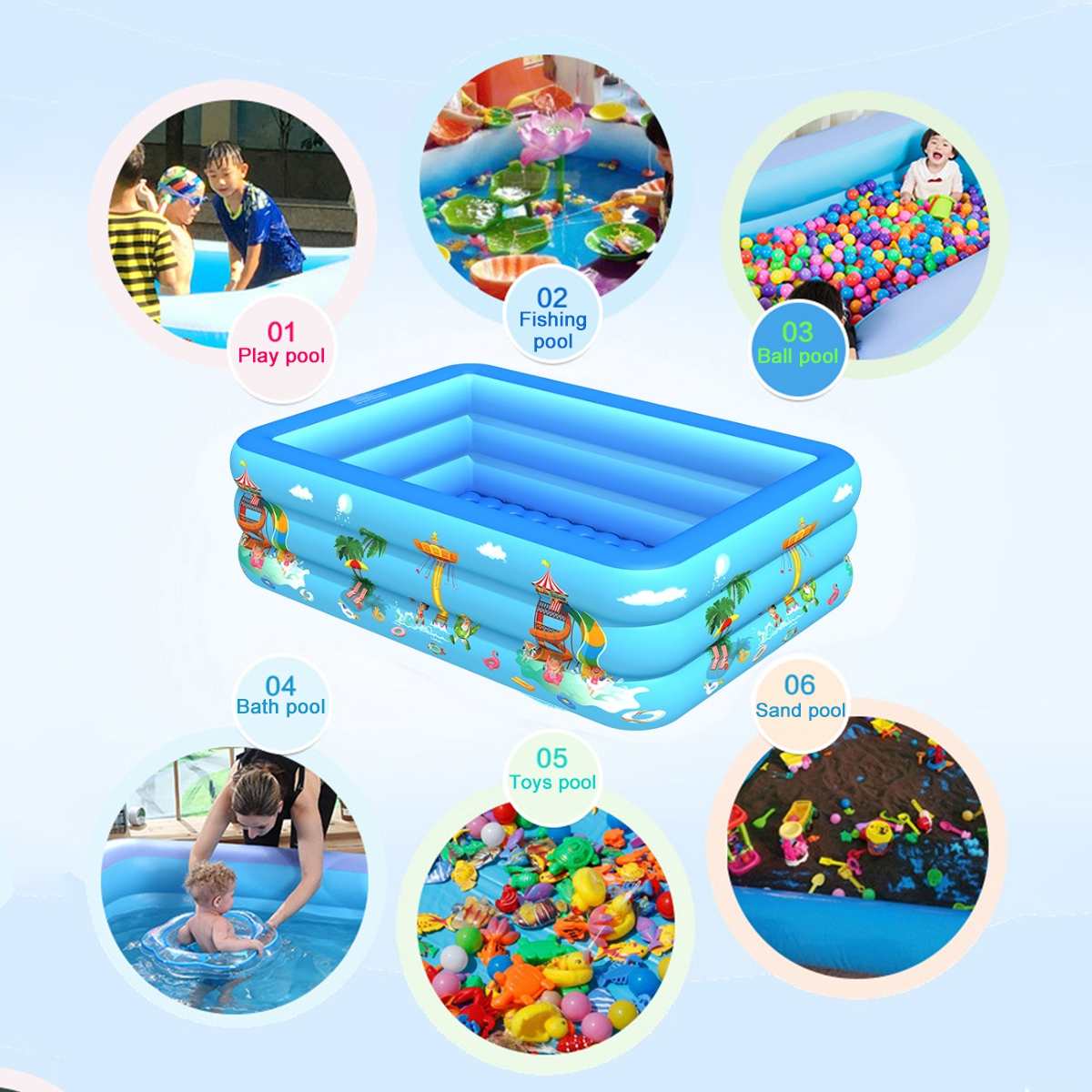 150cm Inflatable Swimming Pool For Kids