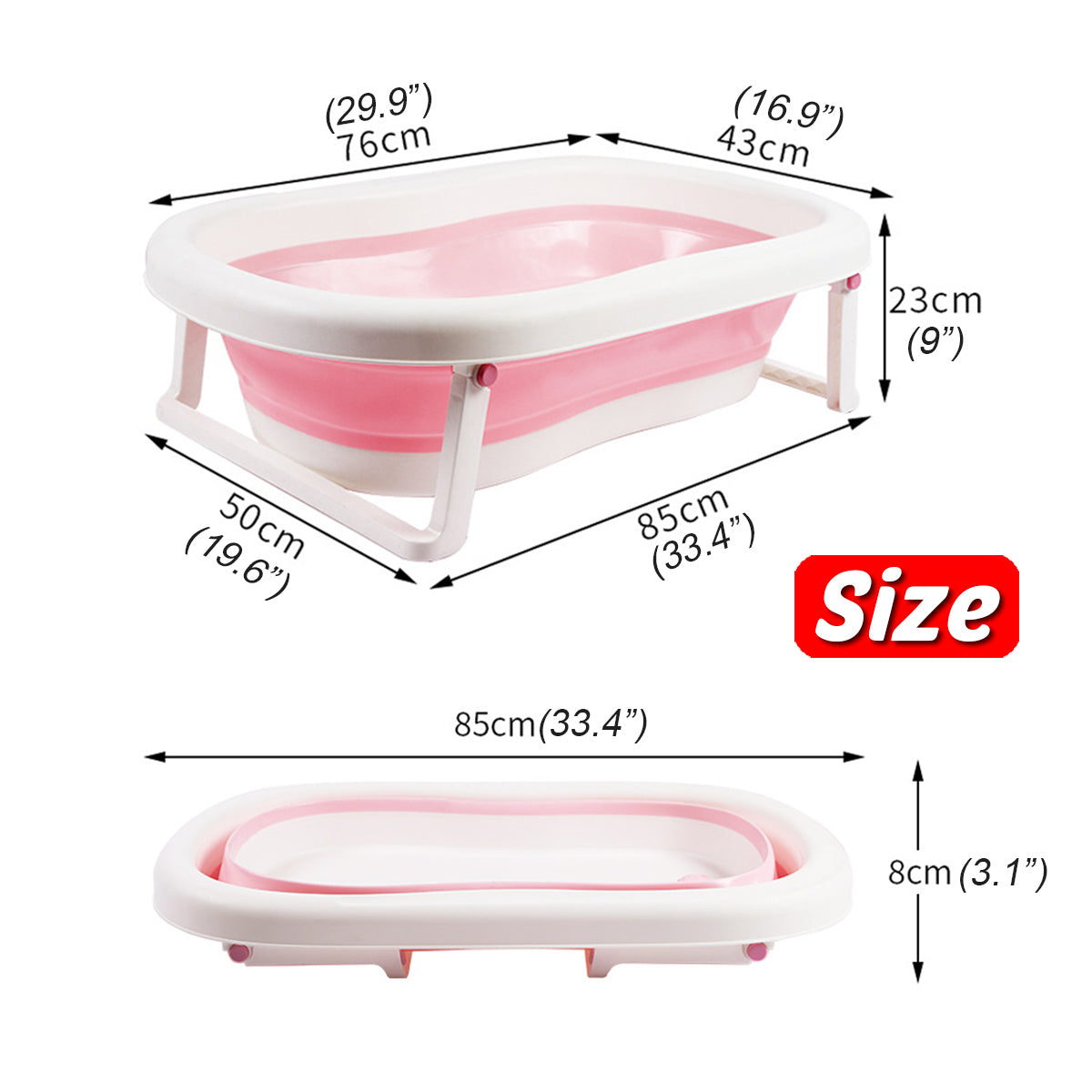 Baby Folding Bathtub