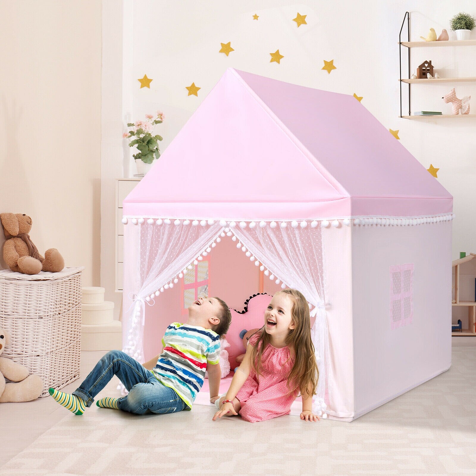 Large Kids Playhouse Tent with Mat