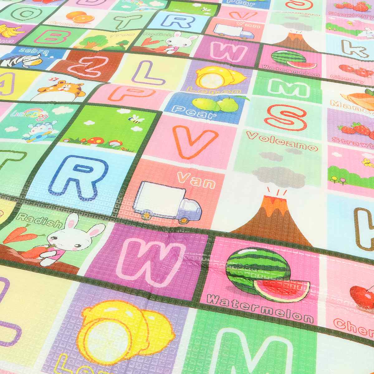 Portable Play Mat To Know Color Alphabets