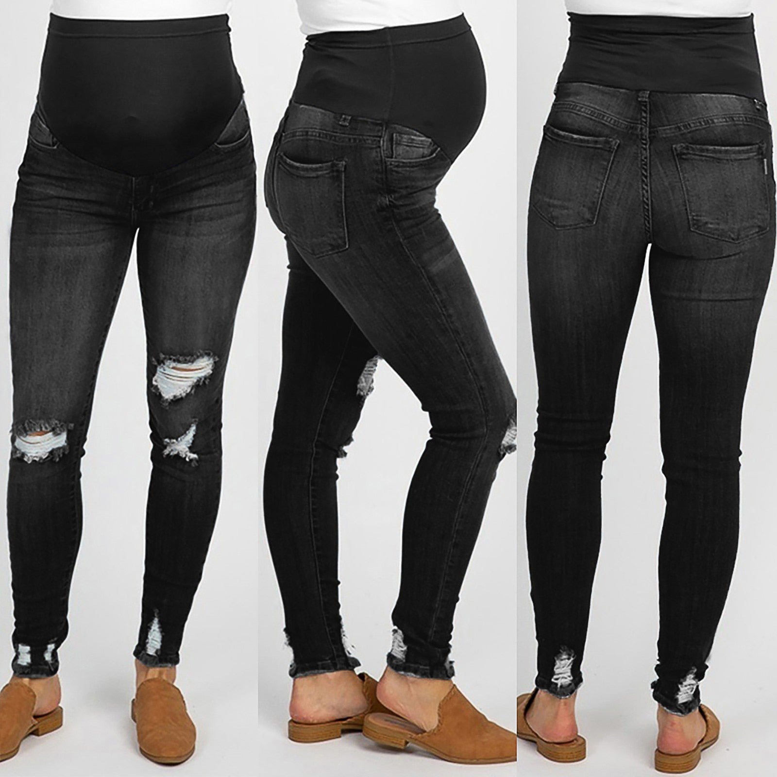 Fashion Maternity Jeans High Waist