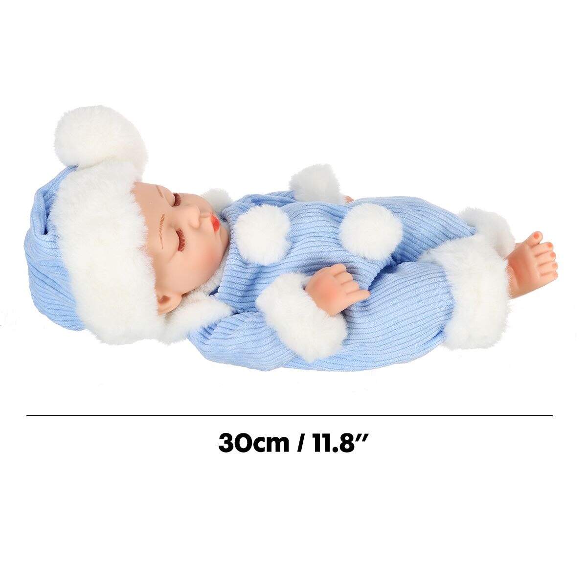 11" Sleeping Baby Doll