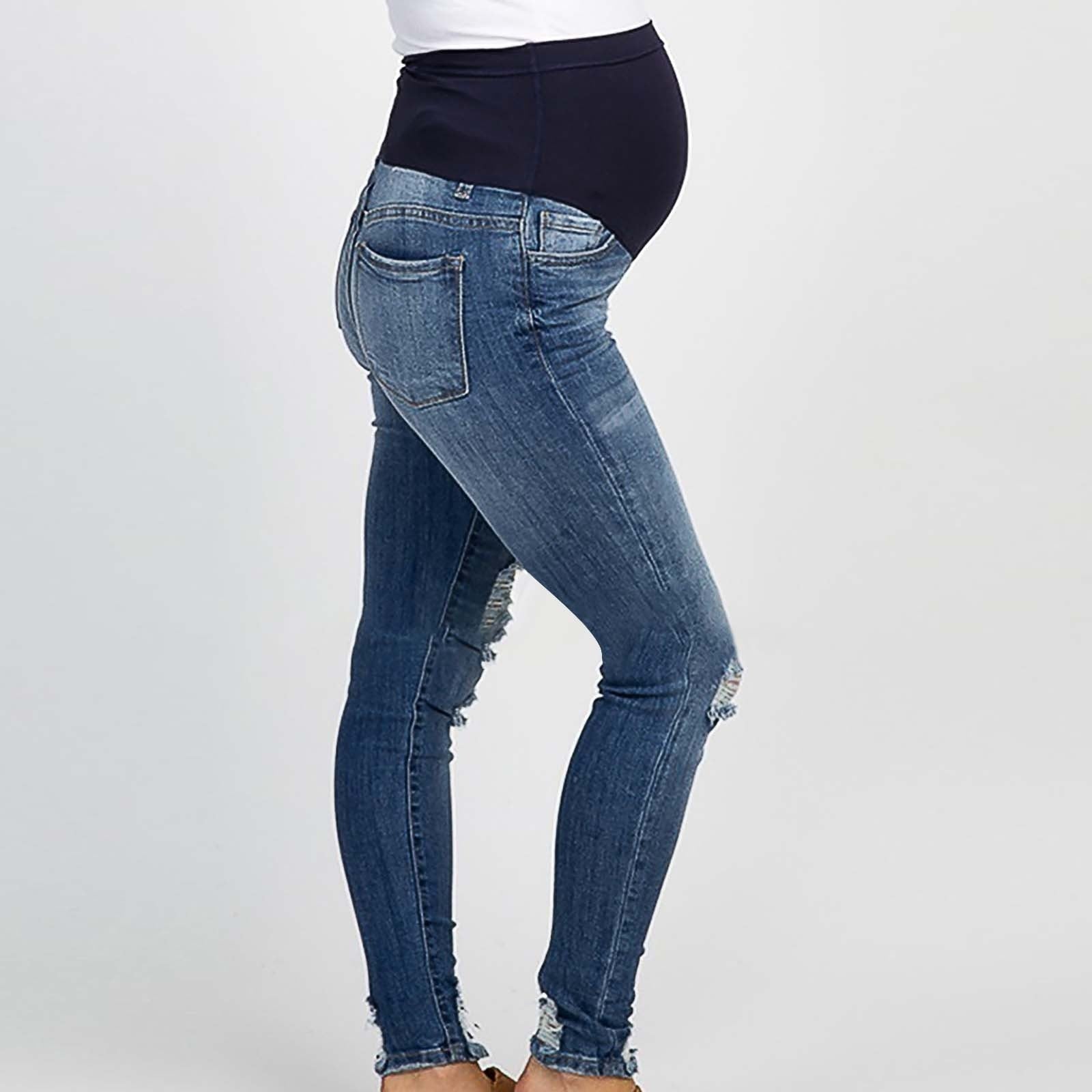 Fashion Maternity Jeans High Waist