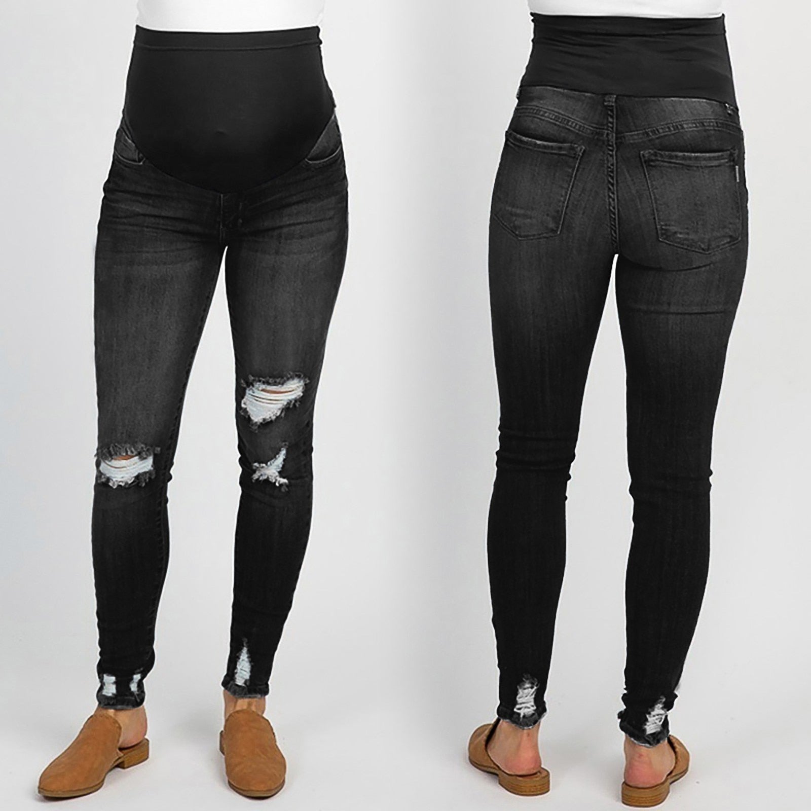 Fashion Maternity Jeans High Waist