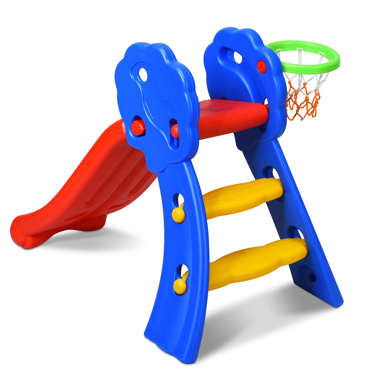 2-Step Folding Slide with Basketball Hoop