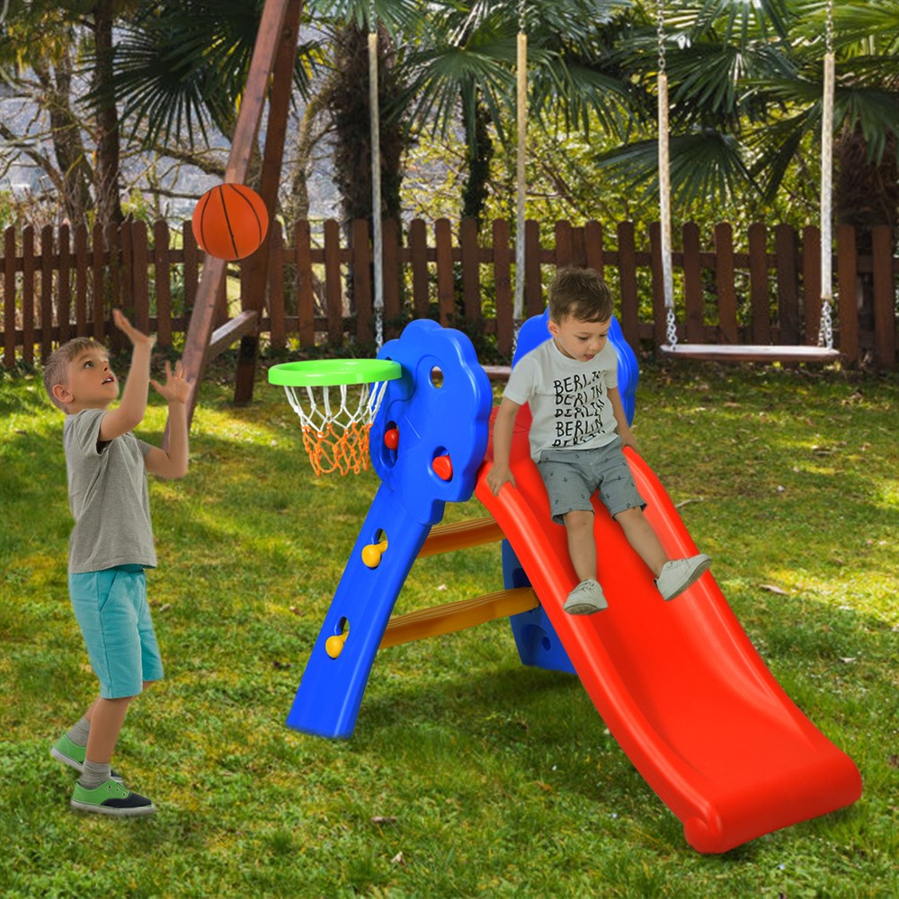 2-Step Folding Slide with Basketball Hoop