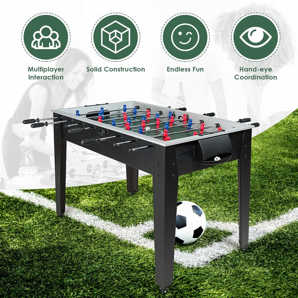 48" Competition Wooden Foosball Table for Kids and Adults