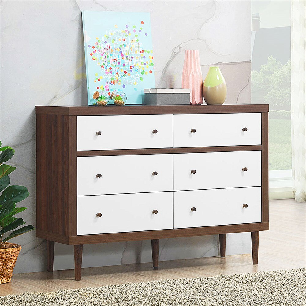 6-Drawer Wooden Dresser