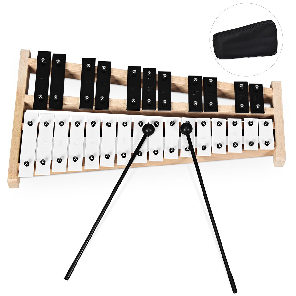 27 Note Foldable Kids Glockenspiel Xylophone