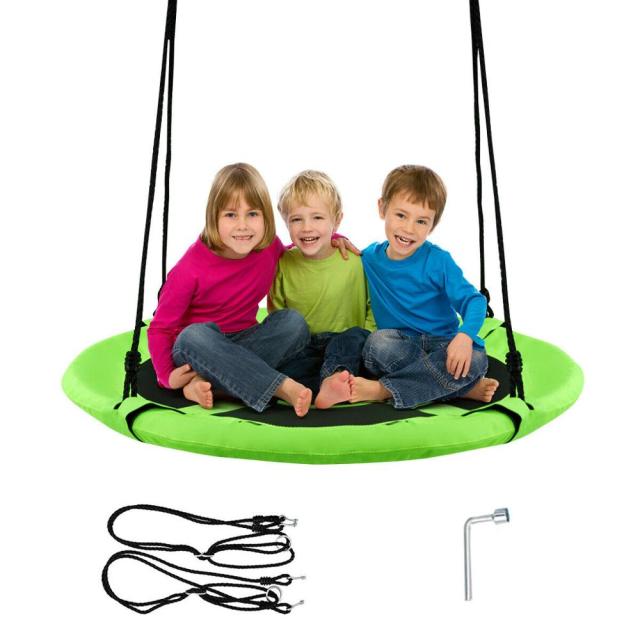 40’’ Flying Saucer Tree Swing with Adjustable Ropes