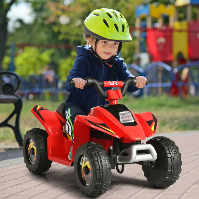 6V Ride-On Electric Quad Bike ATV with 4 Wheels Forward & Reverse