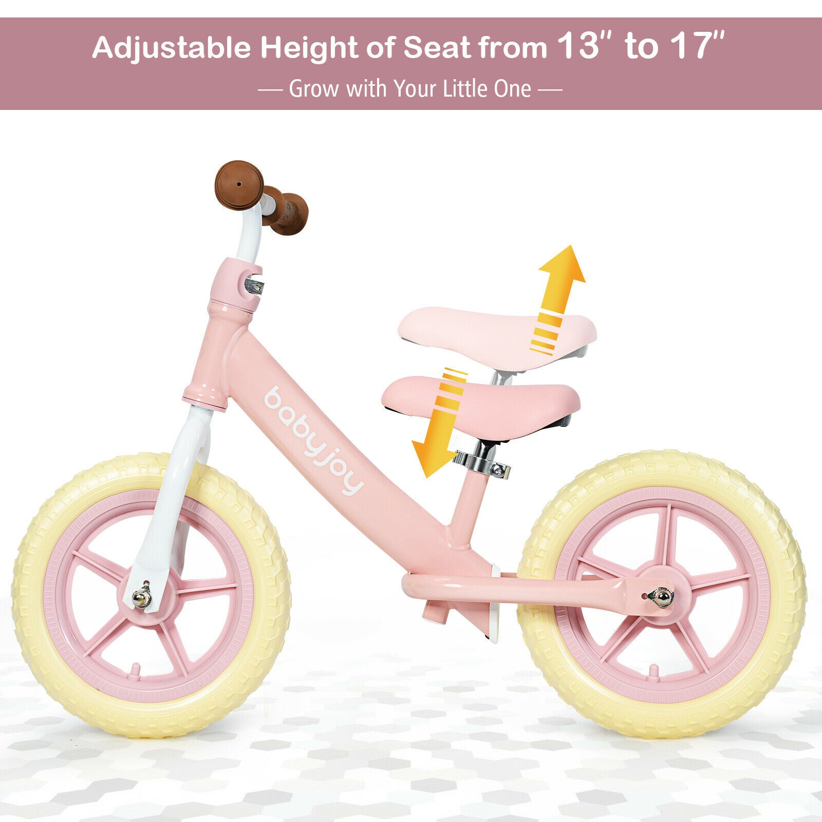 12" No-Pedal Balance Bike with Adjustable Seat