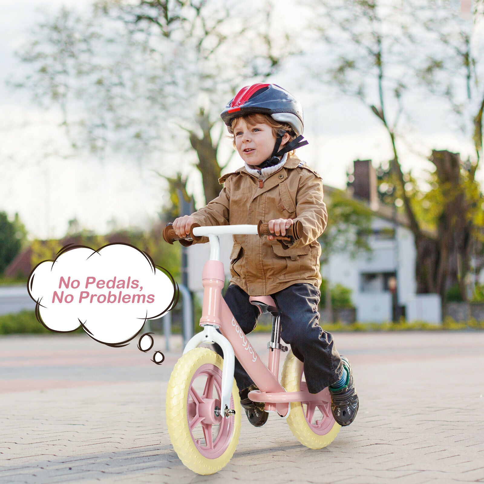 12" No-Pedal Balance Bike with Adjustable Seat