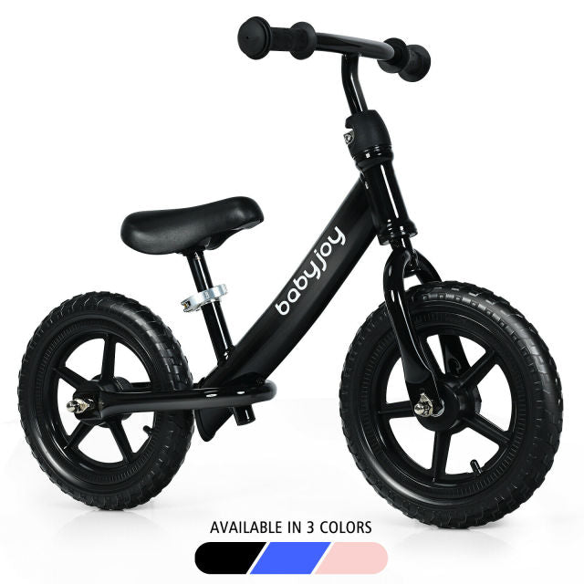 12" No-Pedal Balance Bike with Adjustable Seat