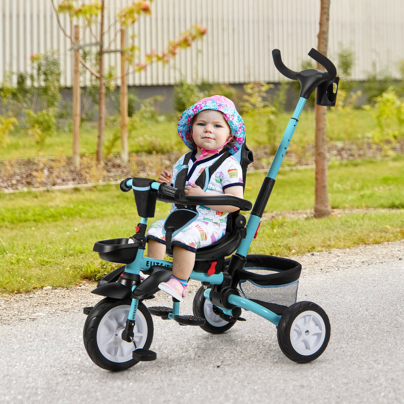 6-in-1 Multifunctional Tricycle with Canopy