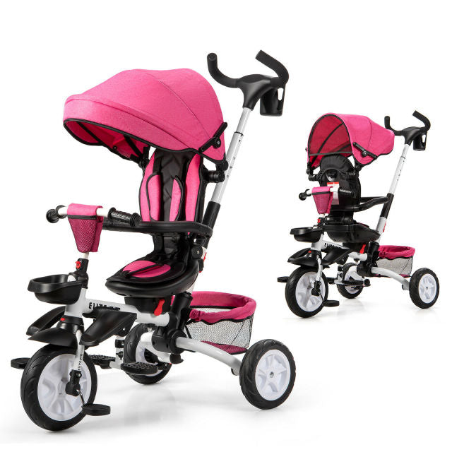 6-in-1 Multifunctional Tricycle with Canopy