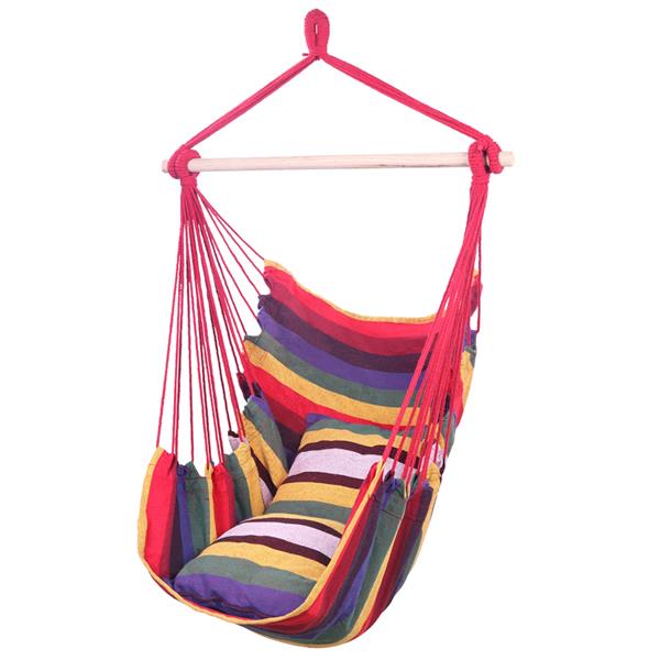 Colorful Hammock Chair Swing with Pillows