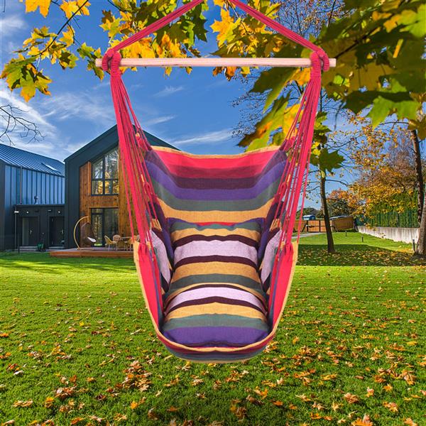 Colorful Hammock Chair Swing with Pillows