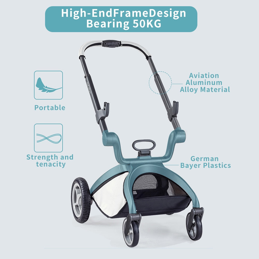 Baby Stroller 2-in-1 Travel System with Bassinet and High Landscape