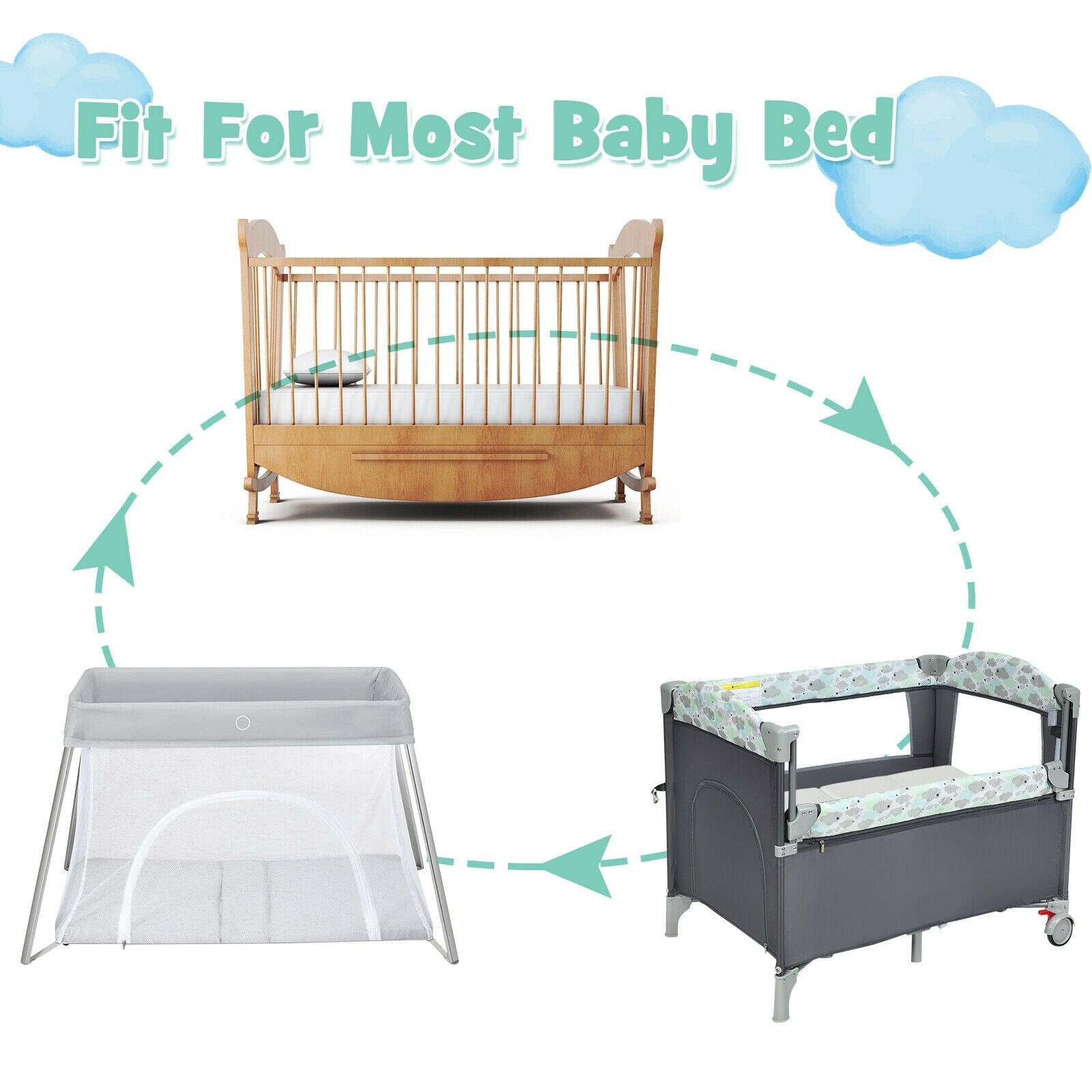 Tri-Fold Baby Mattress