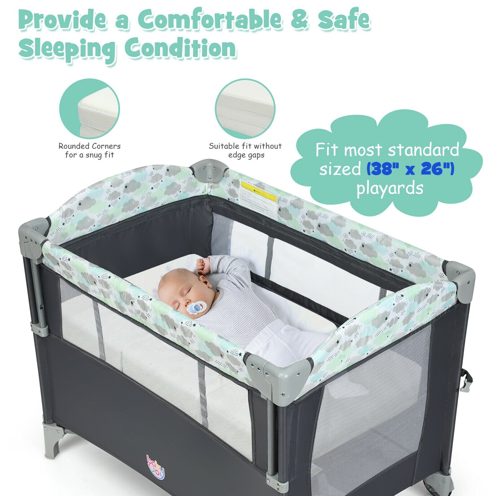 Tri-Fold Baby Mattress