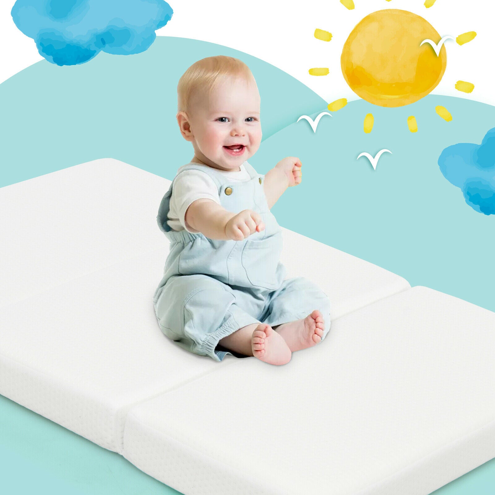 Tri-Fold Baby Mattress