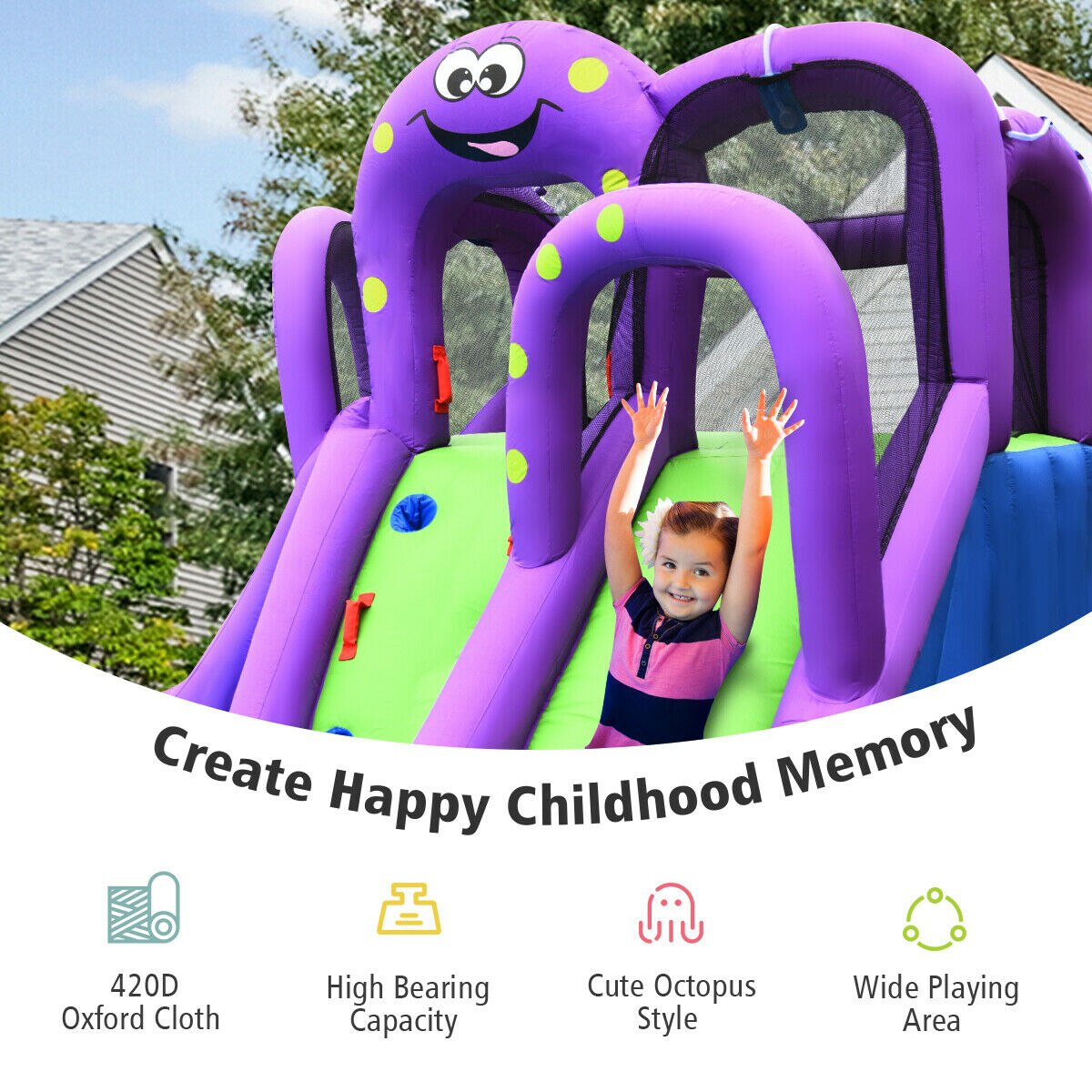 Inflatable Water Slide Park With or Without Blower