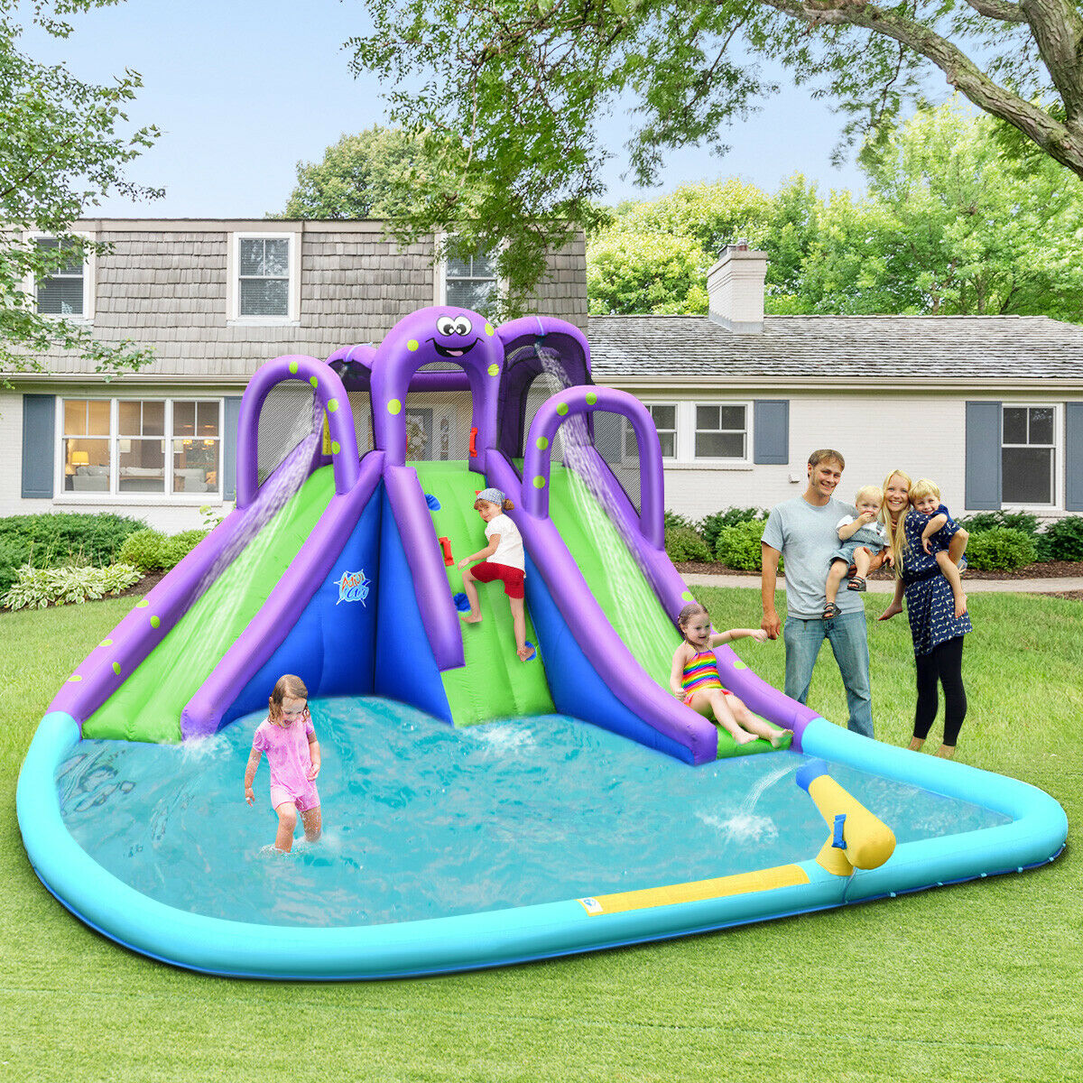 Inflatable Water Slide Park With or Without Blower