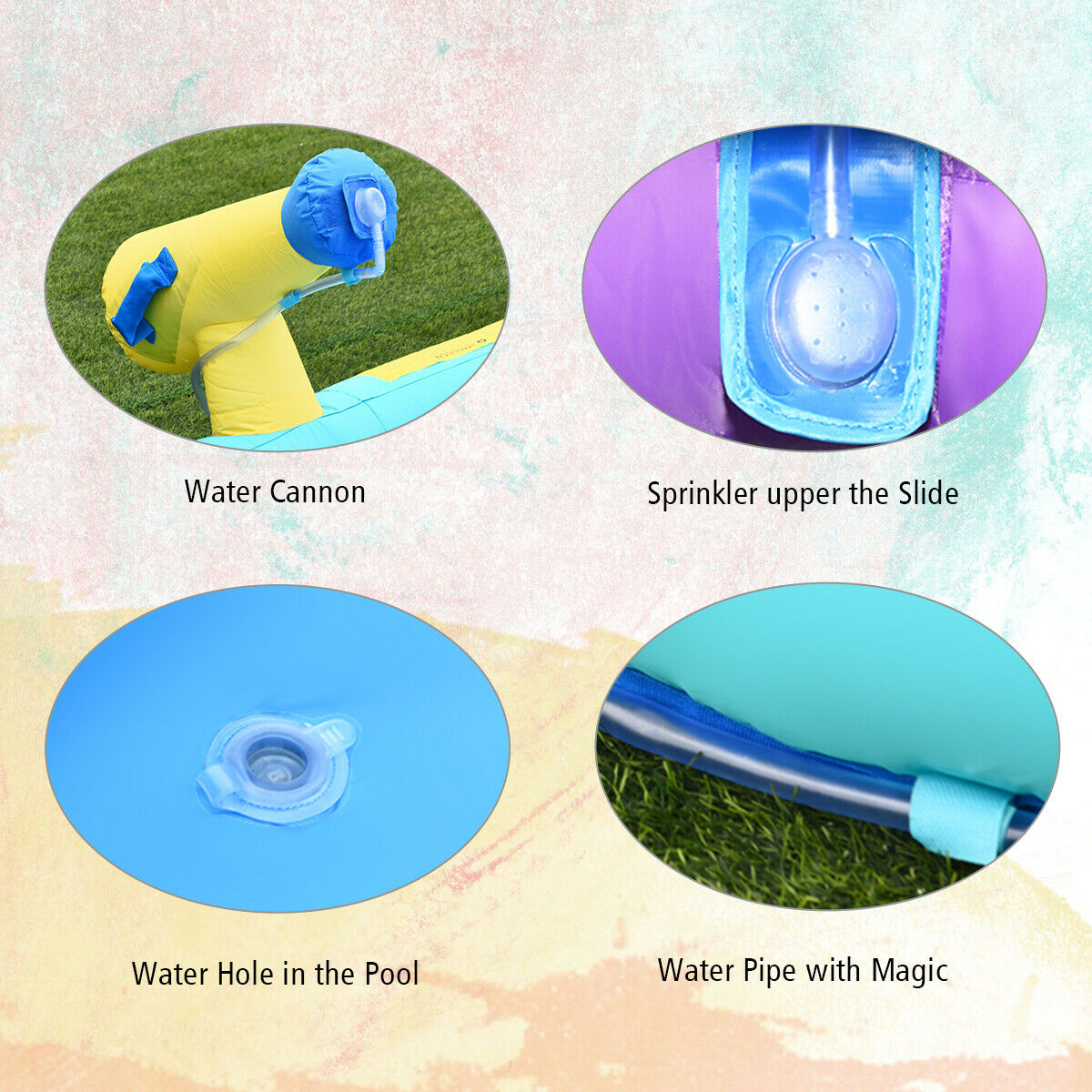 Inflatable Water Slide Park With or Without Blower