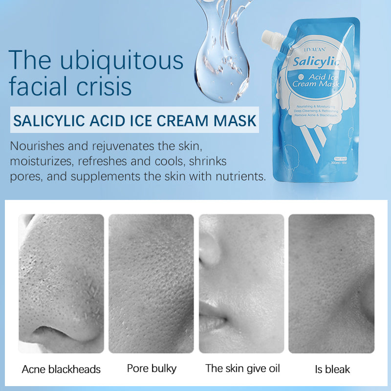 Salicylic Acid Ice Cream Mask for Facial Cleansing