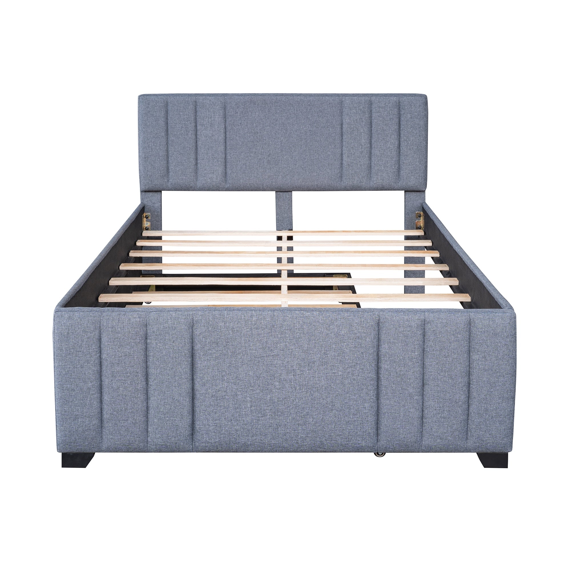 Multi Utility Upholstered Bed with Trundle