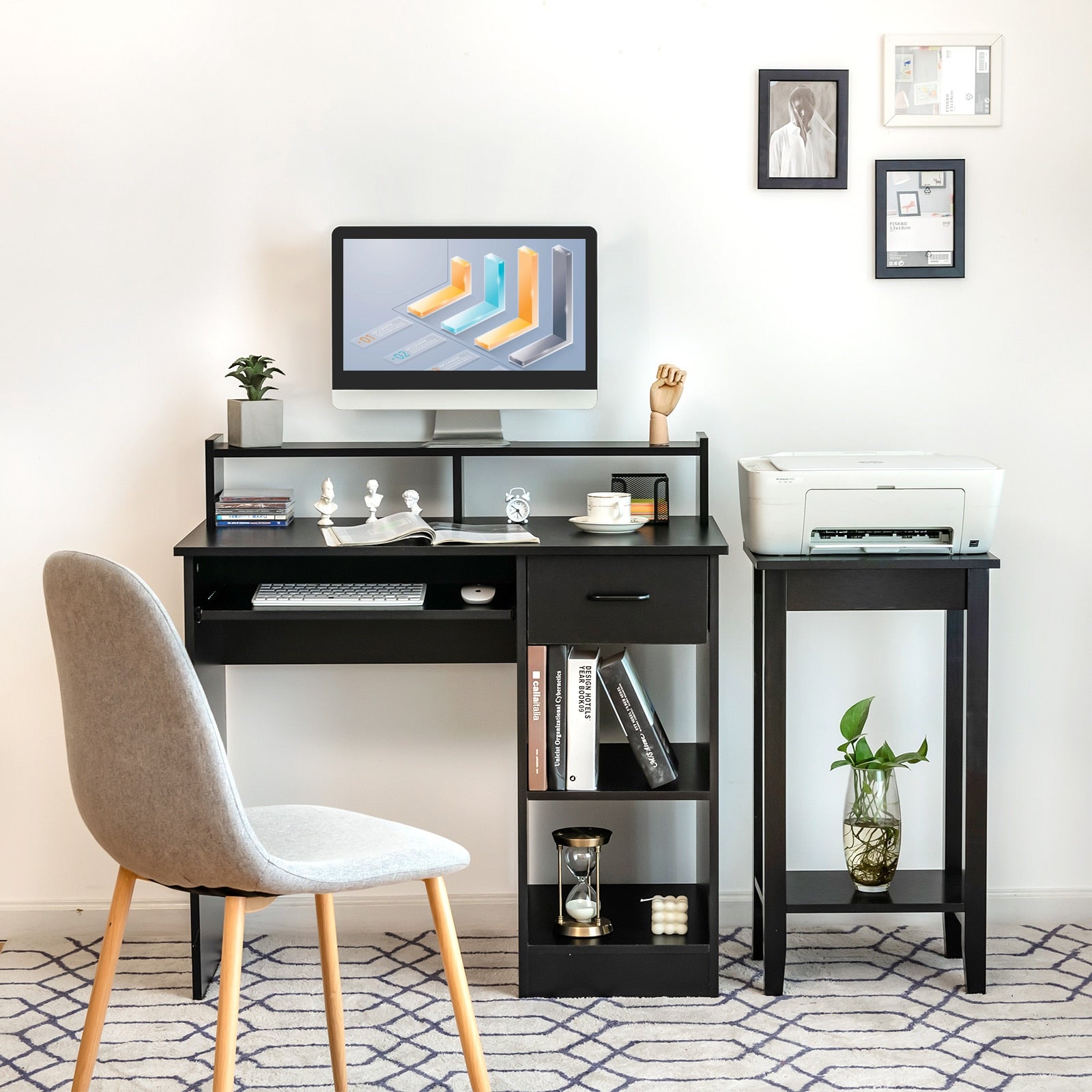 Computer Desk with Drawer